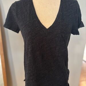 Madewell Navy Blue V-neck Pocket T-shirt